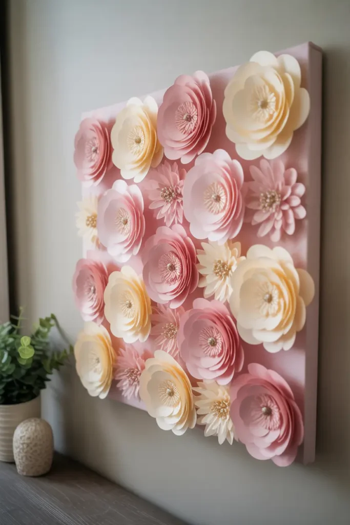 3D Floral Canvas