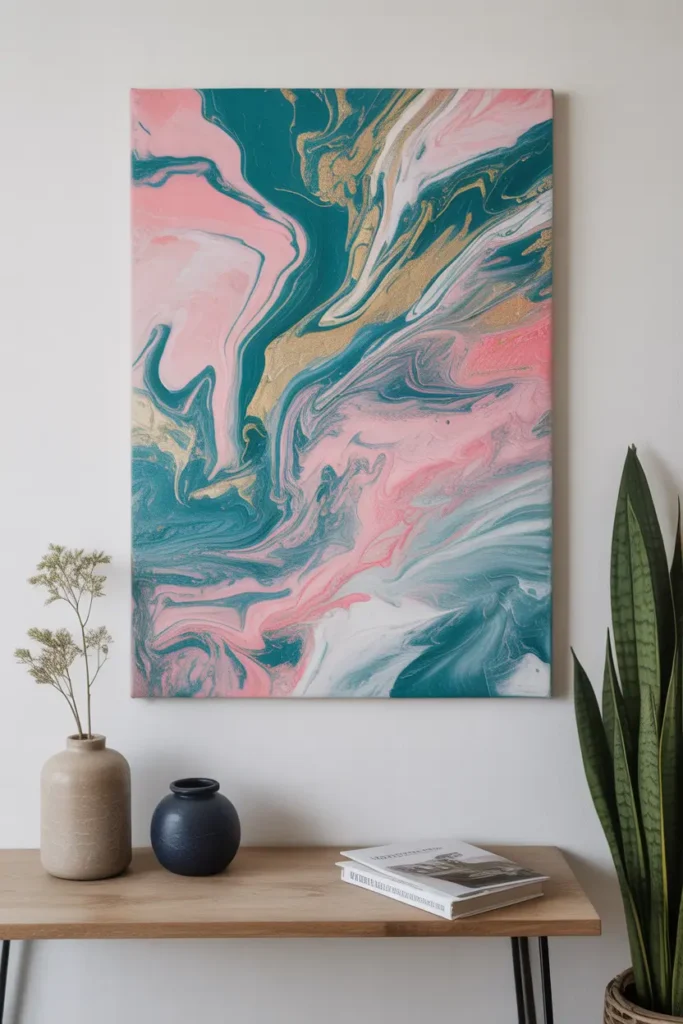 Abstract Pour Canvas