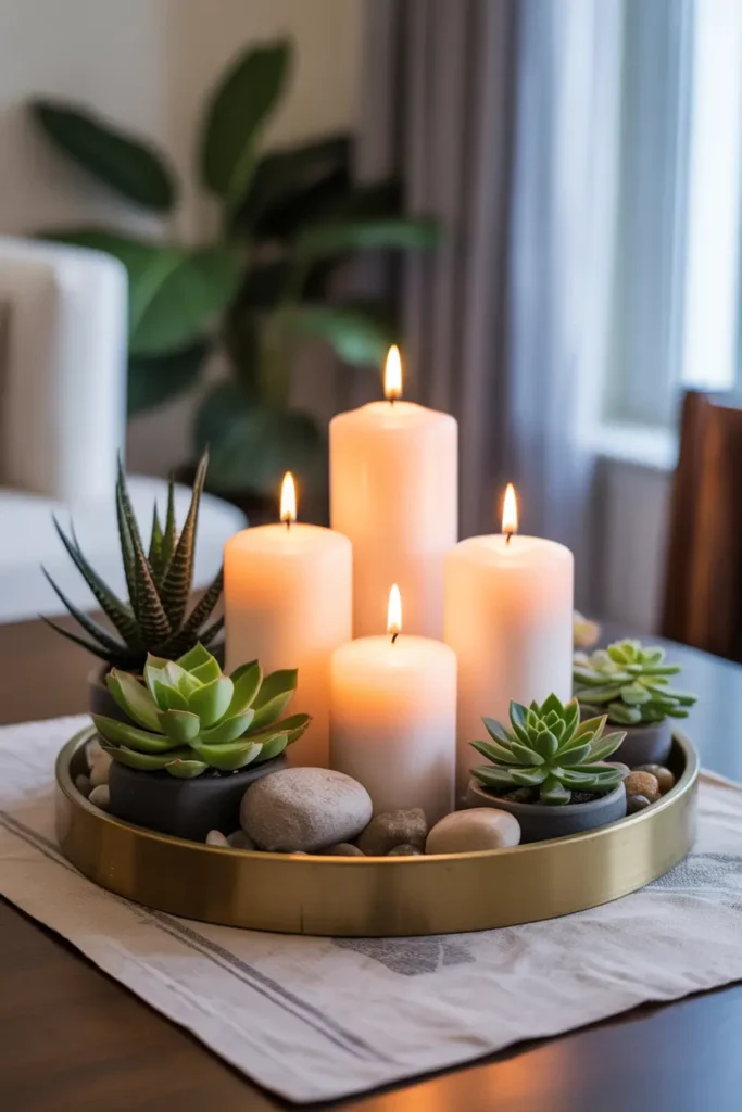 Candle Tray Centerpiece