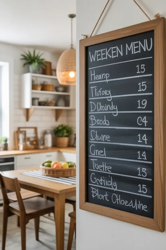 Chalkboard Kitchen Menu