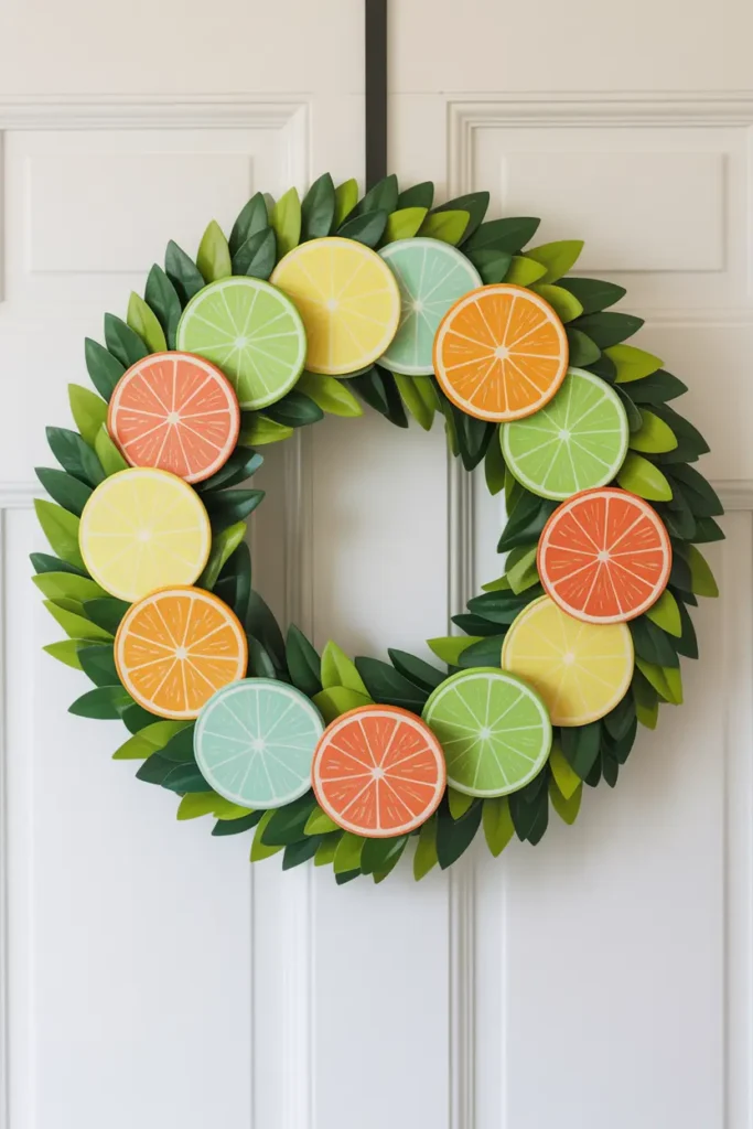 Citrus Slice Summer Wreath