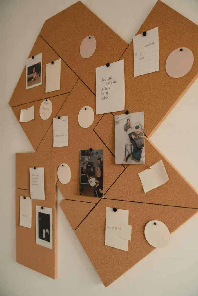 DIY Cork Board Wall Organizer