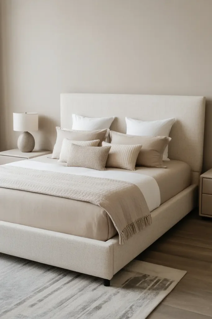 DIY Fabric-Wrapped Bed Frame