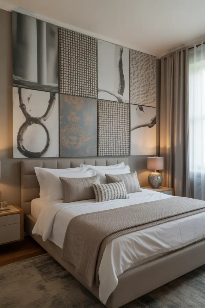 DIY Framed Fabric Wall Panels