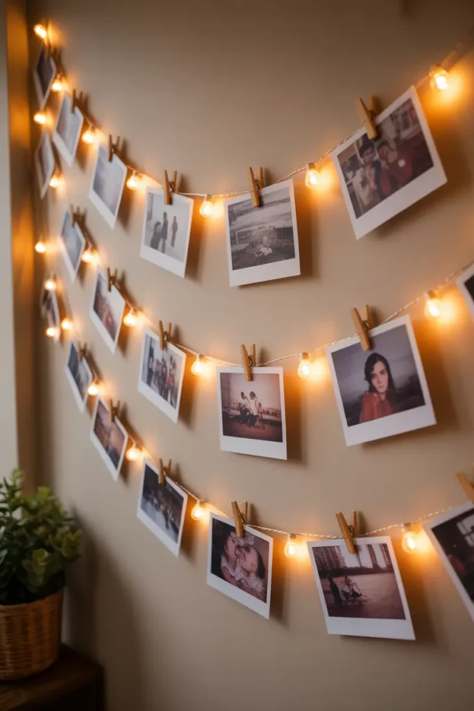 DIY Photo Clip String Lights