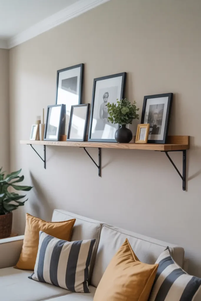 DIY Picture Ledge Shelf