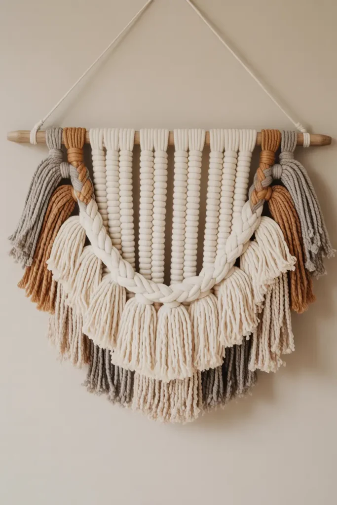 DIY Woven Yarn Hanging