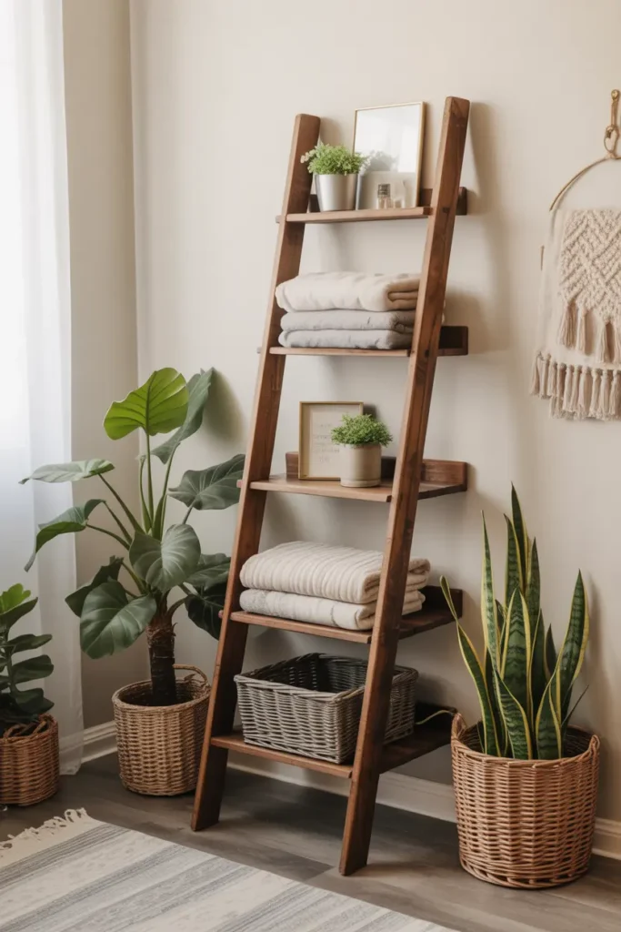 Decorative Ladder Shelf