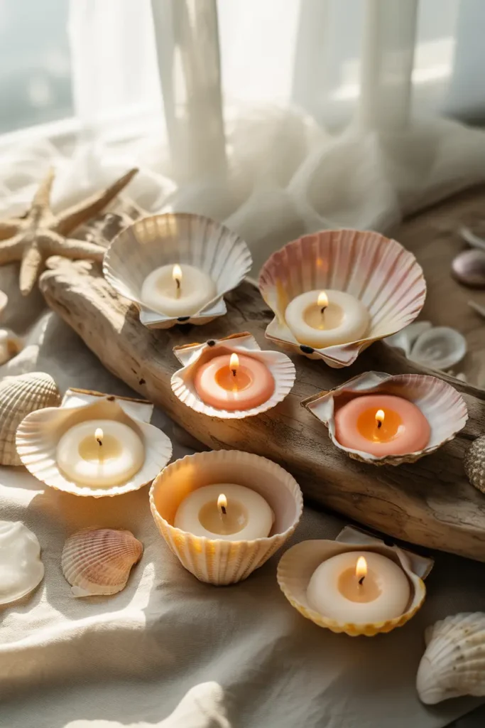 Decorative Shell Candles