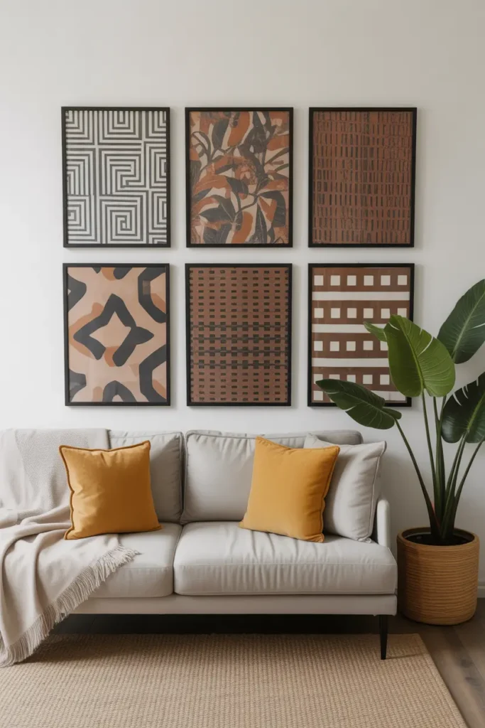 Fabric Accent Wall Art