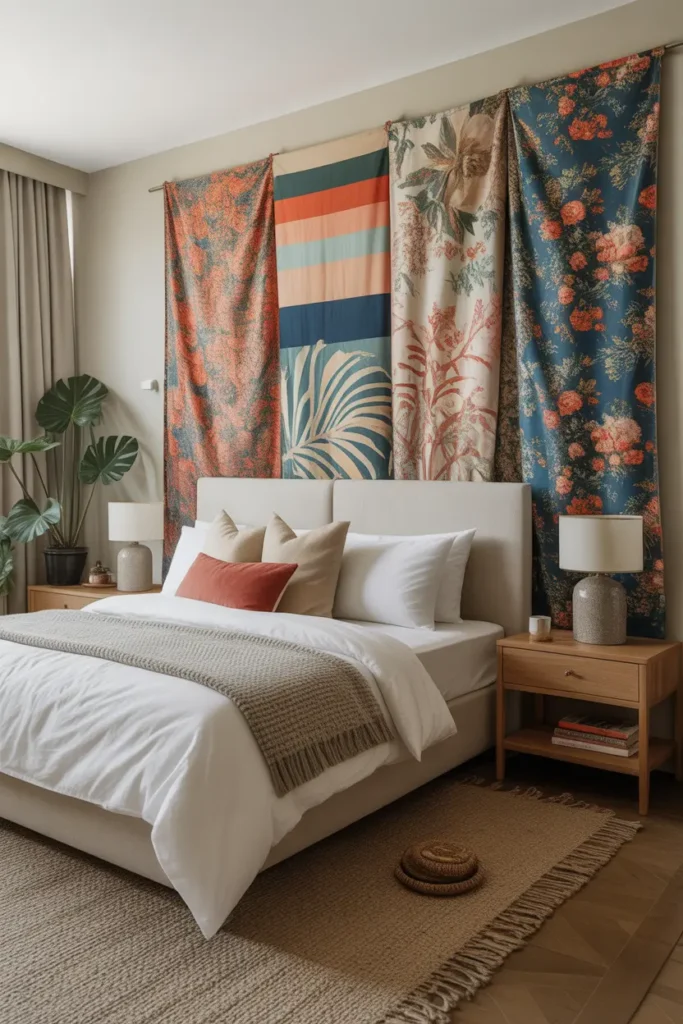 Fabric-Wrapped Canvas Art