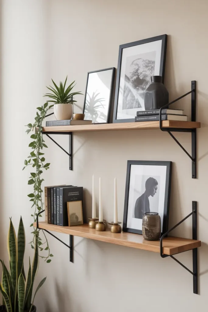 Floating Shelf Art Display