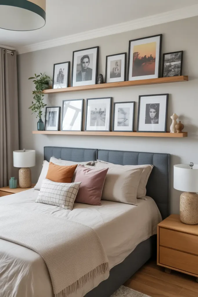 Floating Shelf Gallery Wall