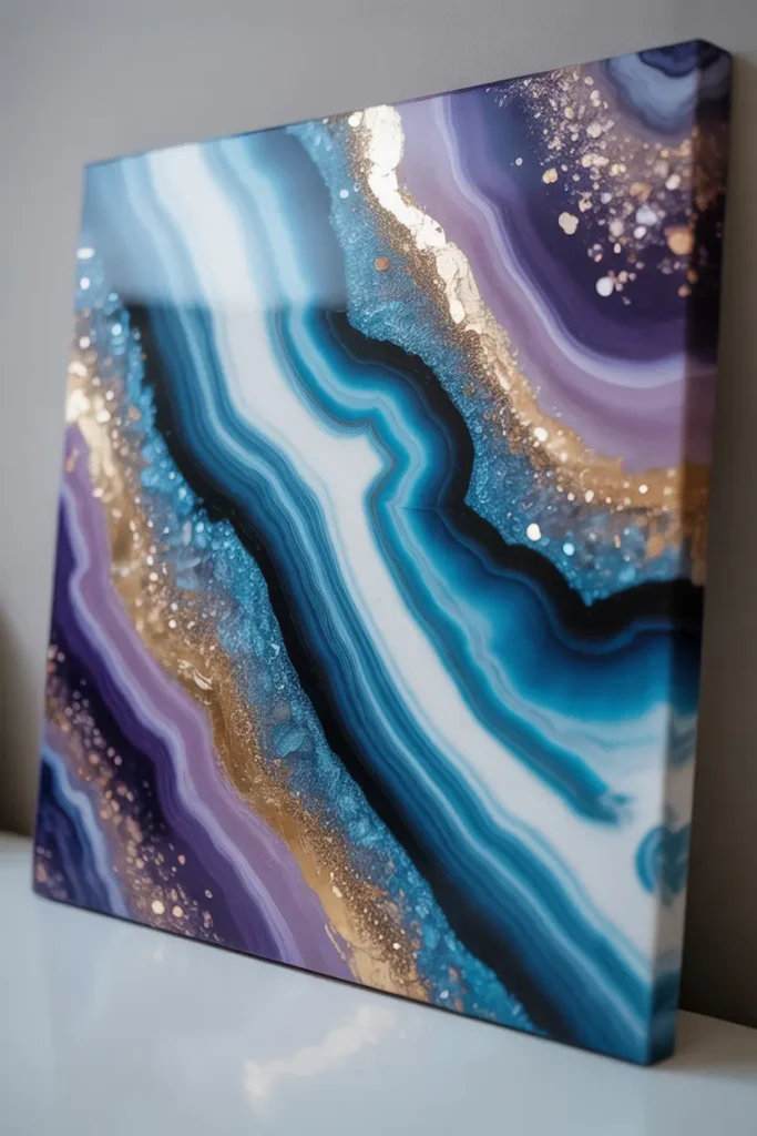 Geode Resin Canvas