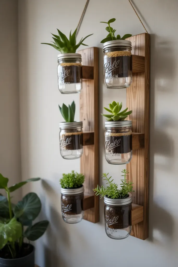 Houseplant Mason Jar Holders