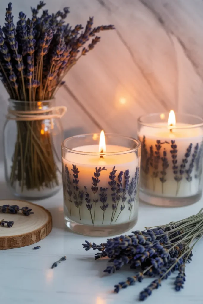 Lavender Herb Candles