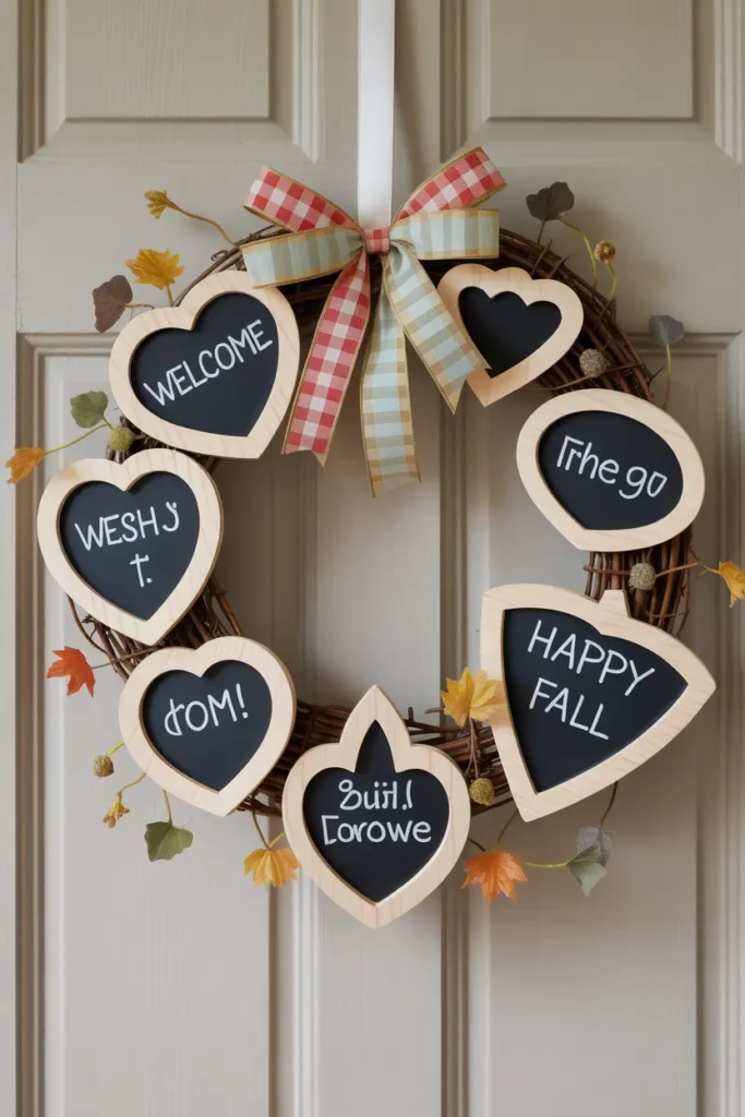 Mini Chalkboard Seasonal Wreath