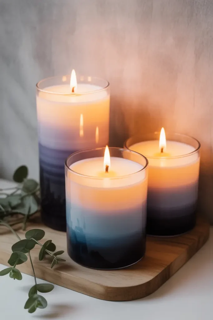 Ombre Layered Soy Candles