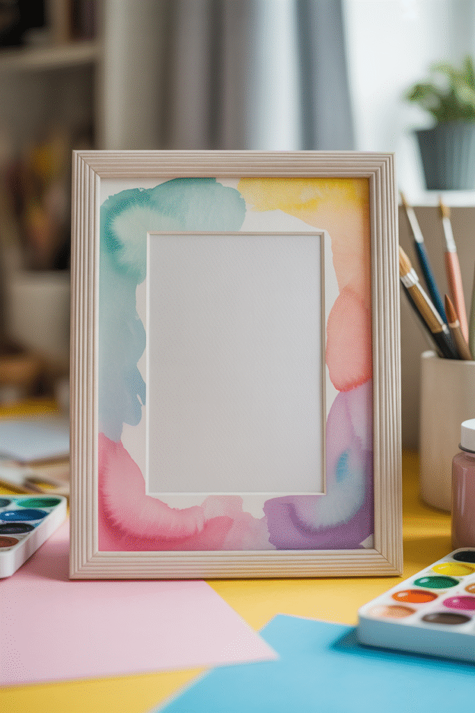 Painted Watercolor Frame