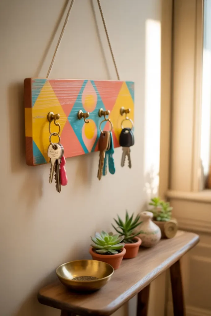 Painted Wooden Key Holders