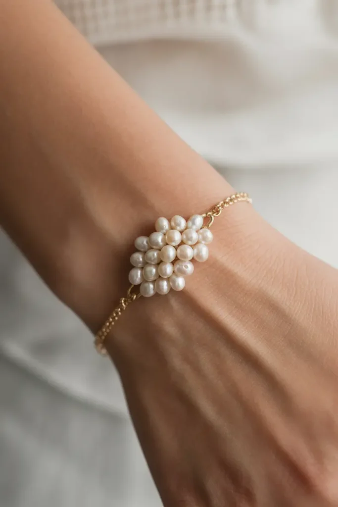 Pearl Cluster Accent Bracelet