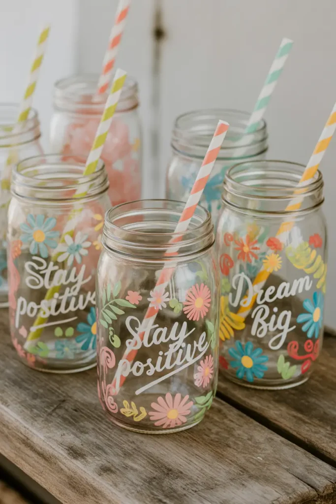 Personalized Mason Jar Tumblers