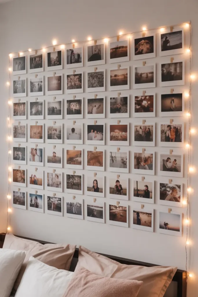 Polaroid Photo Wall Grid
