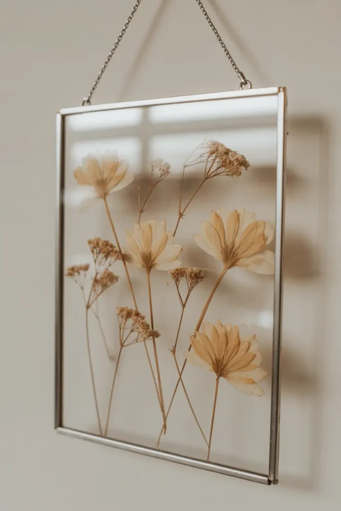 Pressed Flower Frame Art