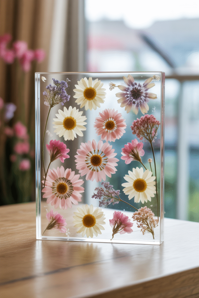 Pressed Flower Resin Frame