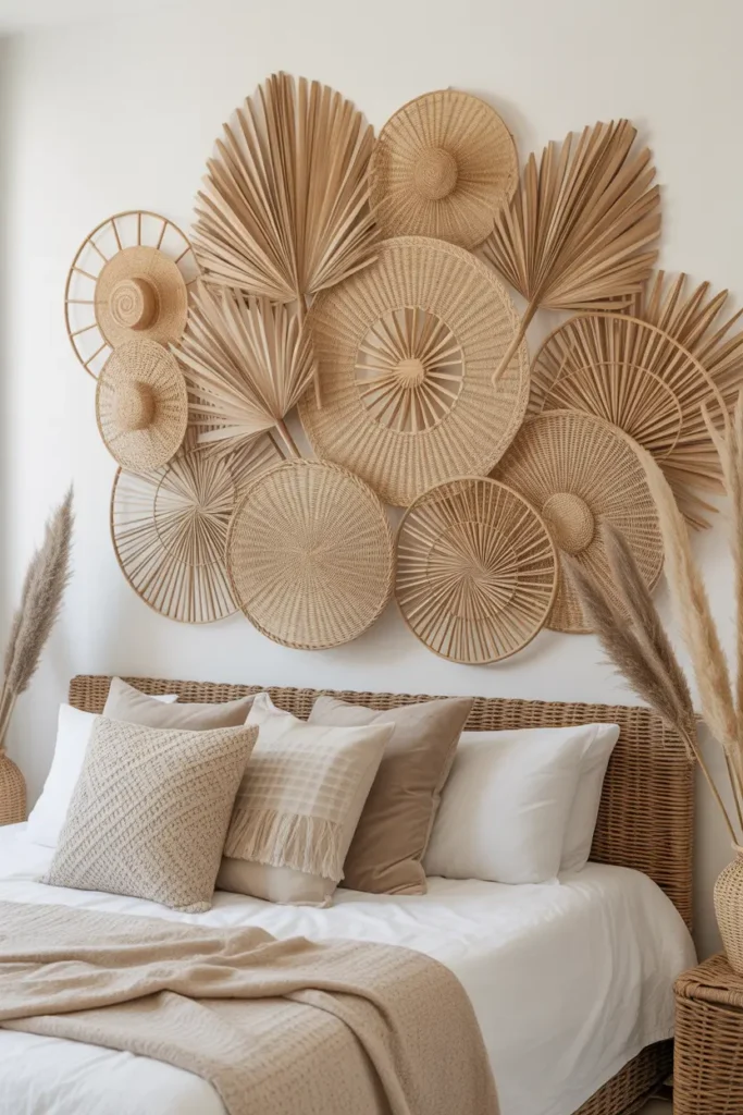 Rattan Fan Wall Art