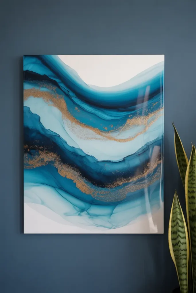 Resin Wave Canvas