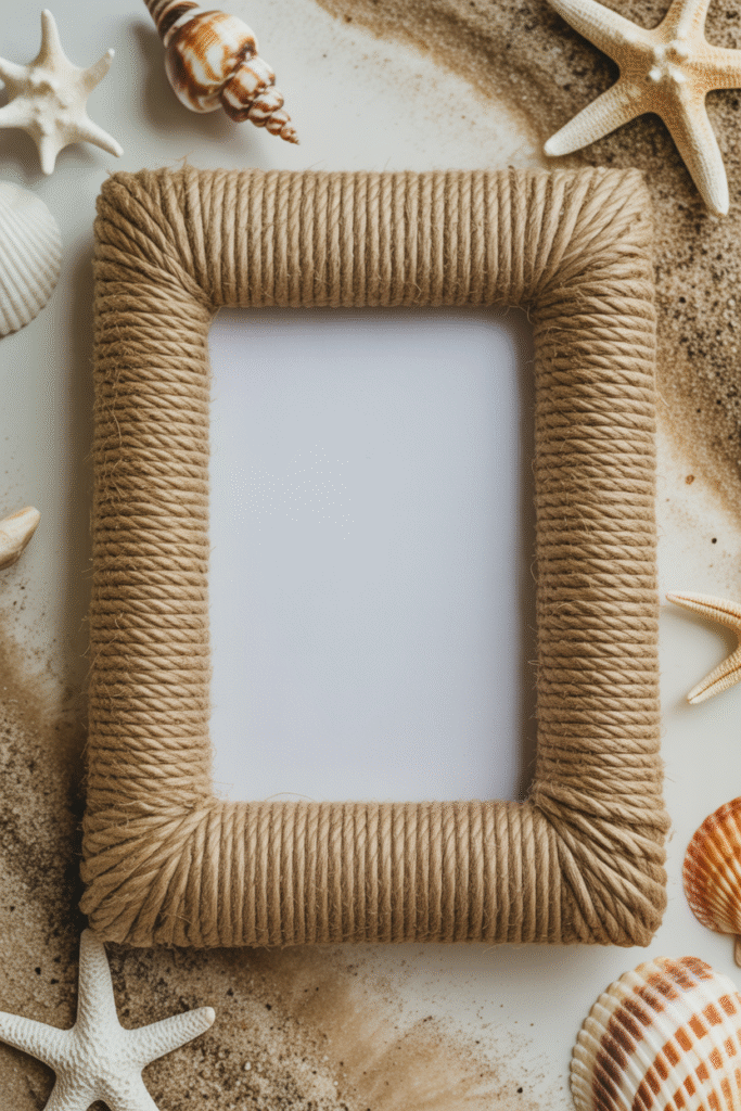 Rope-Wrapped Nautical Frame