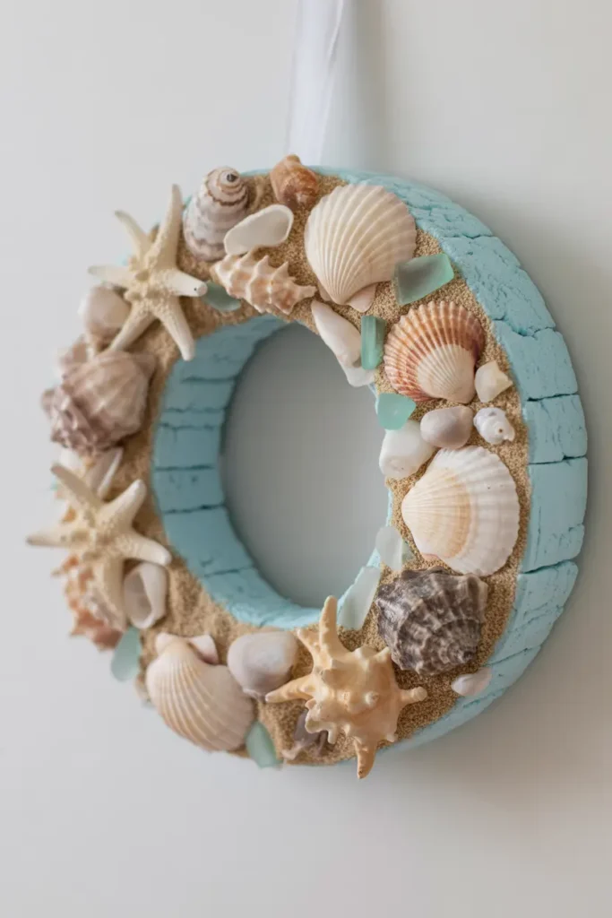 Seashell Coastal Wreath