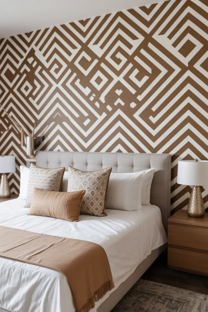 Stenciled Accent Wall