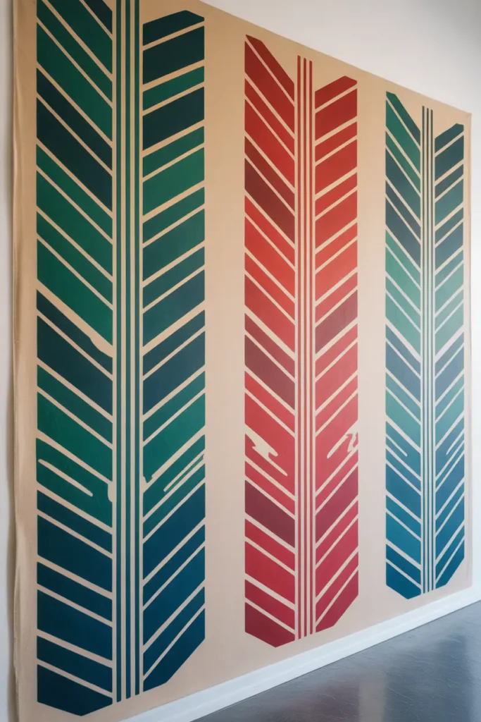 Stenciled Pattern Canvas