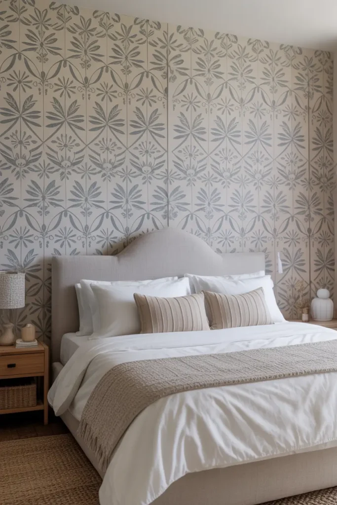 Stenciled Pattern Wall