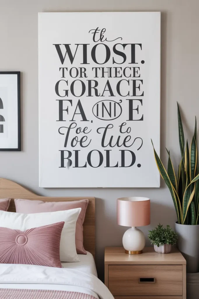 Typography Quote Canvas