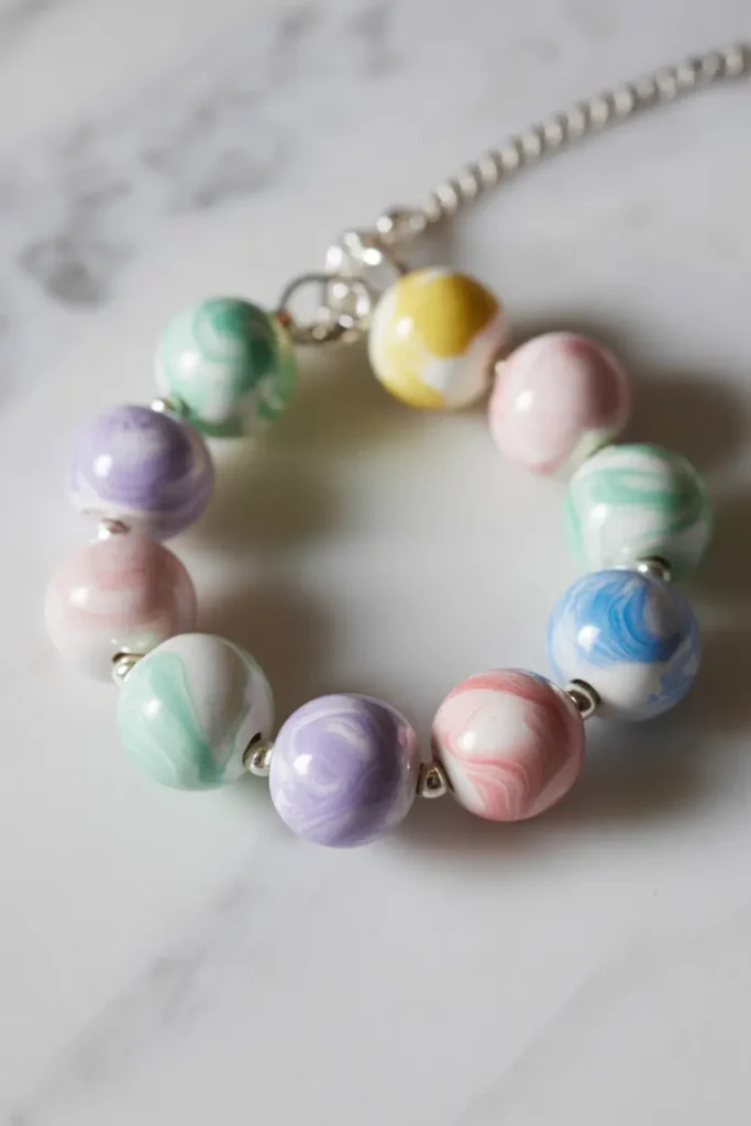 Watercolor Bead Pastel Bracelet
