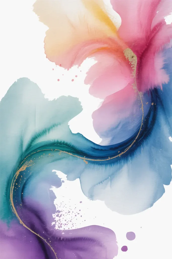 Watercolor Splatter Canvas