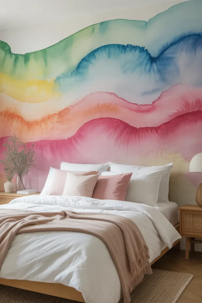 Watercolor Wash Wall