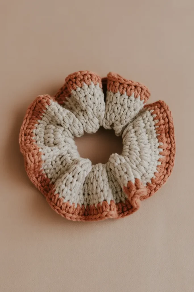 Boho Crochet Scrunchie