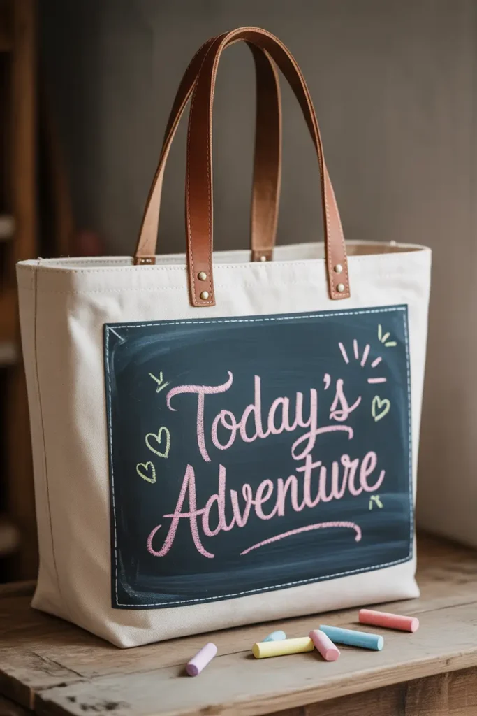 Chalkboard Paint Tote