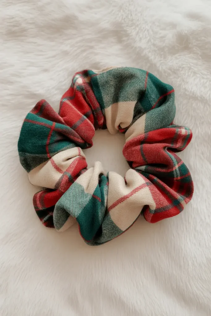 Flannel Plaid Scrunchie