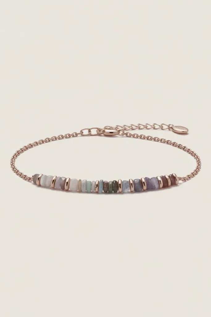 Gemstone Bar Bracelet