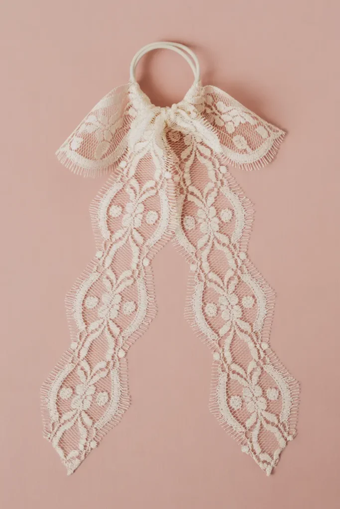 Lace Ribbon Ponytail Tie