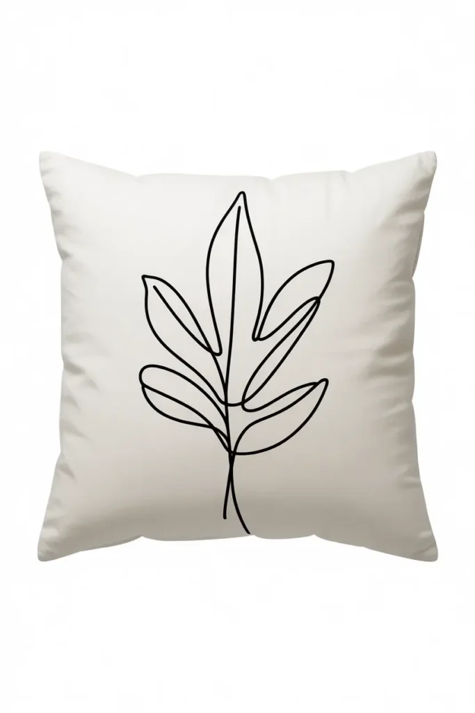 Minimal Line Art Pillow