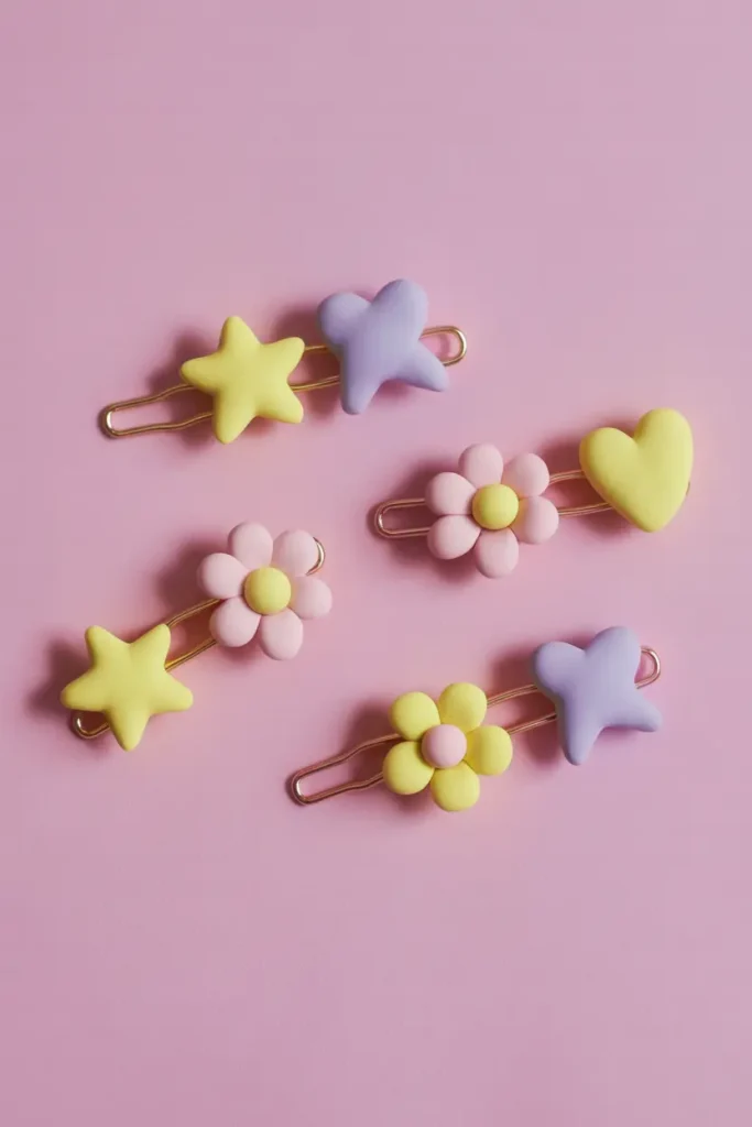 Pastel Clay Hair Charms