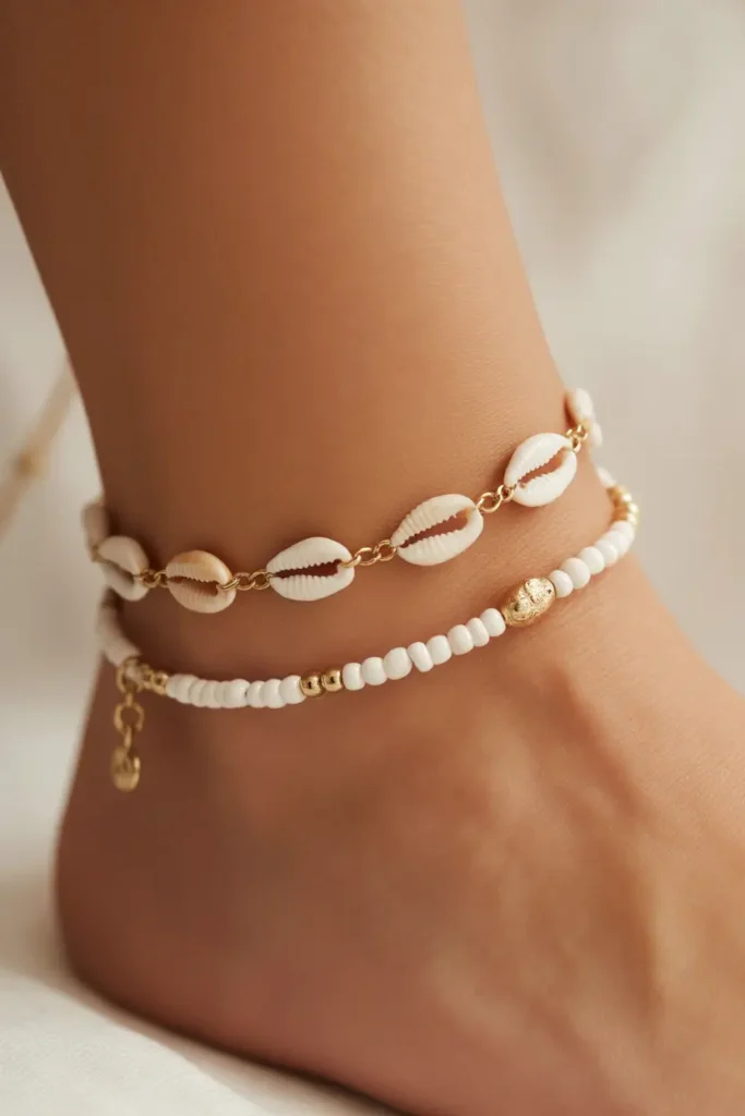 Seashell Charm Anklet