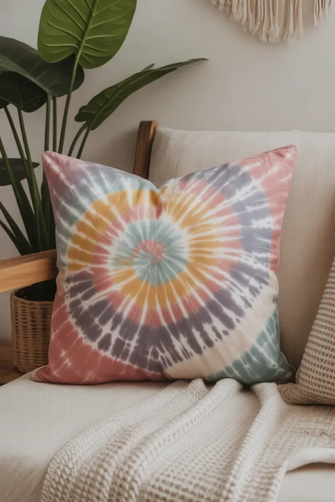 Tie-Dye Boho Pillow