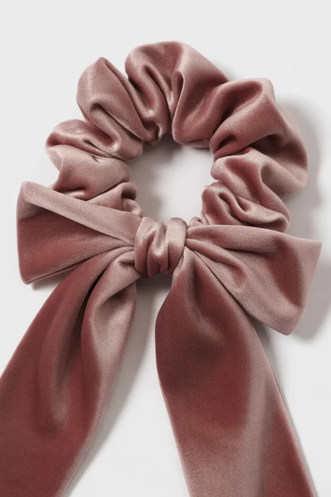 Velvet Bow Scrunchie